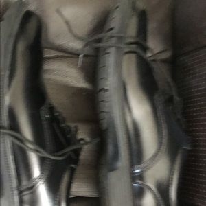 Mens black tie up dress shoe